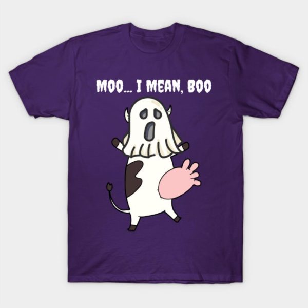 Moo I mean Boo Halloween T-shirt