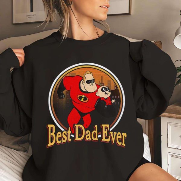 Mr Incredible And Jack-Jack Parr Disney Dad Shirt Best Dad Ever – The Best Shirts For Dads In 2023 – Cool T-shirts