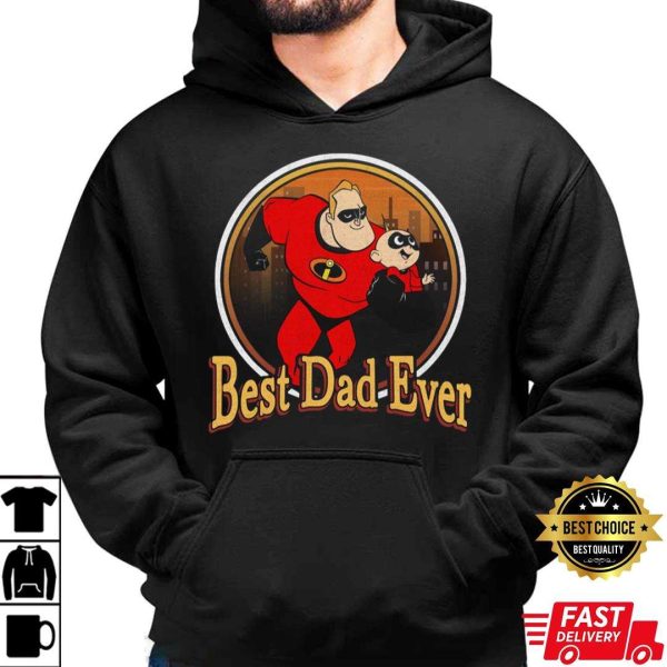 Mr Incredible And Jack-Jack Parr Disney Dad Shirt Best Dad Ever – The Best Shirts For Dads In 2023 – Cool T-shirts