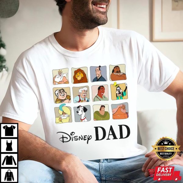 Mufasa Pongo Goofy Disney Characters Mom And Dad Disney Shirts – The Best Shirts For Dads In 2023 – Cool T-shirts