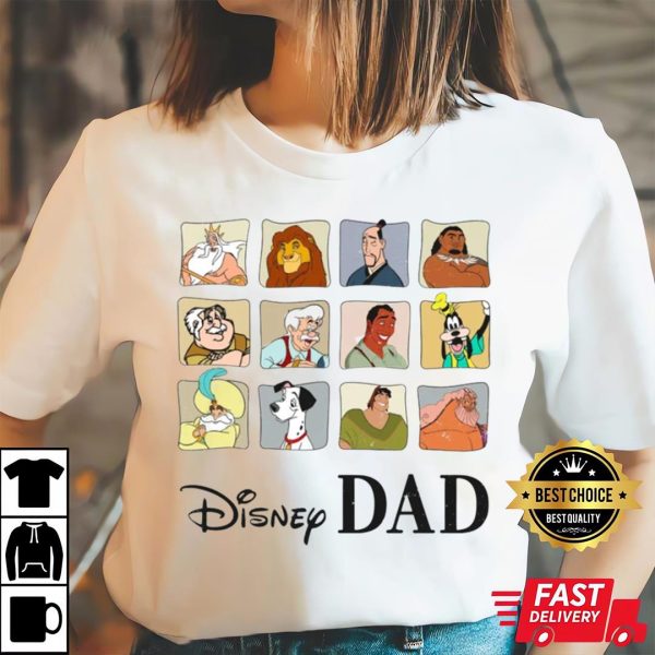 Mufasa Pongo Goofy Disney Characters Mom And Dad Disney Shirts – The Best Shirts For Dads In 2023 – Cool T-shirts