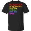No Room For Homophobia Fascism Sexism Racism Hate LGBT T-Shirts, Hoodies, Sweatshirt