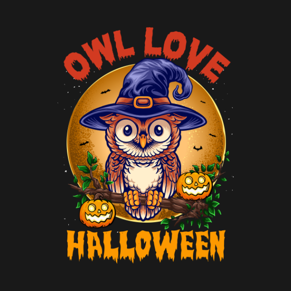 Owl Love Halloween T-Shirt