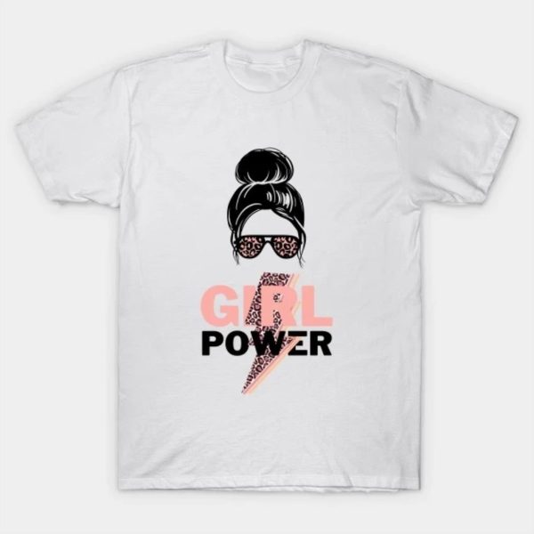 Pink Girl power Womens Day T-Shirt