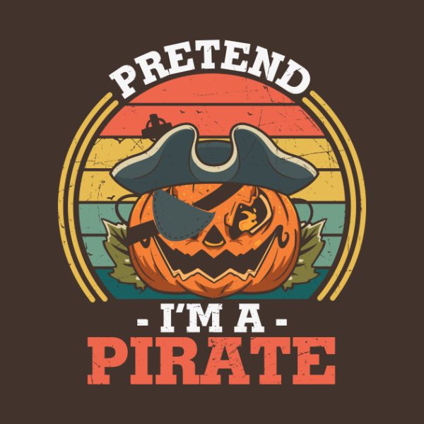 Pretend I’m a Pirate vintage Halloween T-shirt