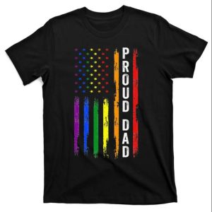 Proud Dad LGBT Dad Rainbow Flag T-Shirt – The Best Shirts For Dads In 2023 – Cool T-shirts Proud Dad LGBT Dad Rainbow Flag T-Shirt – The Best Shirts For Dads In 2023 – Cool T-shirts