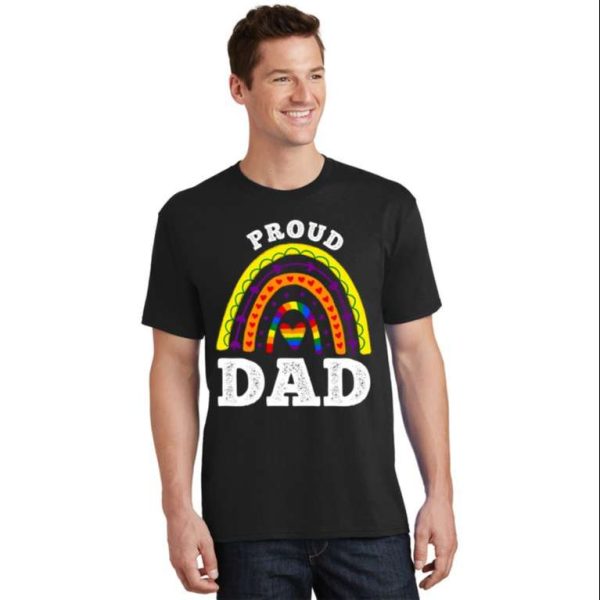 Proud Dad Lgbt Gay Pride Boho Rainbow Meaningful T-Shirt – The Best Shirts For Dads In 2023 – Cool T-shirts