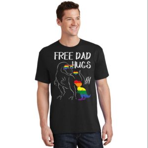 Proud Dinosaur Dad LGBT – Free Dad Hugs T-Shirt – The Best Shirts For Dads In 2023 – Cool T-shirts Proud Dinosaur Dad LGBT – Free Dad Hugs T-Shirt – The Best Shirts For Dads In 2023 – Cool T-shirts