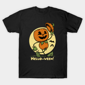 Pumpkin Halloween Hello-ween T-Shirt Pumpkin Halloween Hello-ween T-Shirt