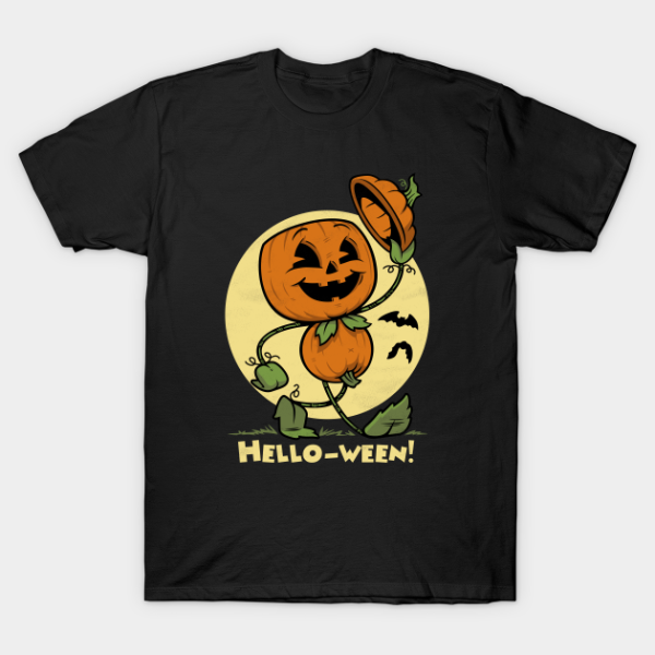 Pumpkin Halloween Hello-ween T-Shirt