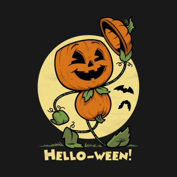 Pumpkin Halloween Hello-ween T-Shirt