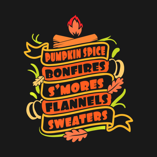 Pumpkin Spice Bonfires And Sweaters Thanksgiving Funny T-shirt