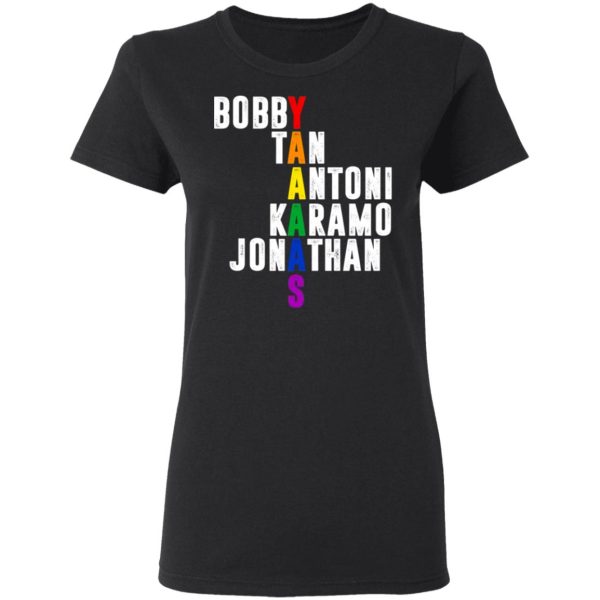 Queer Eye Yaaas Fab 5 Names LGBT T-Shirts