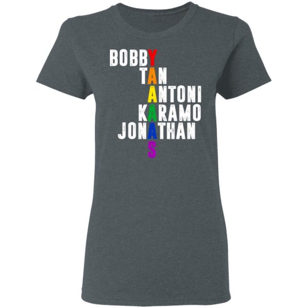 Queer Eye Yaaas Fab 5 Names LGBT T-Shirts