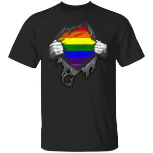 Rainbow Lesbian Gay Pride LGBT Super Strong T-Shirts Rainbow Lesbian Gay Pride LGBT Super Strong T-Shirts