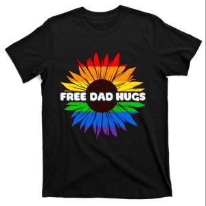 Rainbow Sunflower Free Dad Hugs LGBT Shirt – The Best Shirts For Dads In 2023 – Cool T-shirts Rainbow Sunflower Free Dad Hugs LGBT Shirt – The Best Shirts For Dads In 2023 – Cool T-shirts