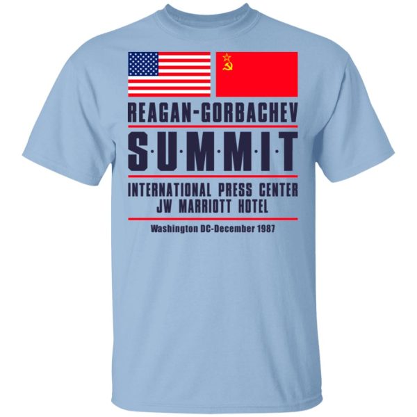 Reagan-Gorbachev Summit International Press Center Jw Marriot Hotel T-Shirts