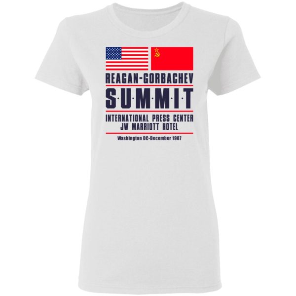 Reagan-Gorbachev Summit International Press Center Jw Marriot Hotel T-Shirts