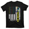 Retro American Flag Autism Dad Awareness Autistic Tee Shirt – The Best Shirts For Dads In 2023 – Cool T-shirts