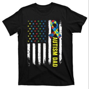 Retro American Flag Autism Dad Awareness Autistic Tee Shirt – The Best Shirts For Dads In 2023 – Cool T-shirts Retro American Flag Autism Dad Awareness Autistic Tee Shirt – The Best Shirts For Dads In 2023 – Cool T-shirts