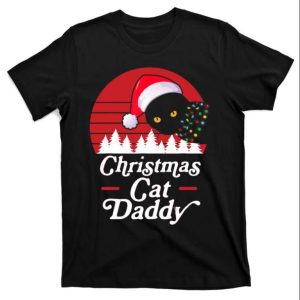 Retro Christmas Cat Daddy T-Shirt – Featuring A Festive Necklace Of Lights – The Best Shirts For Dads In 2023 – Cool T-shirts Retro Christmas Cat Daddy T-Shirt – Featuring A Festive Necklace Of Lights – The Best Shirts For Dads In 2023 – Cool T-shirts