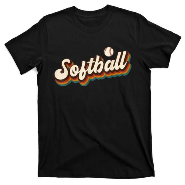 Retro Softball Graphic Softball Tee Shirt – The Best Shirts For Dads In 2023 – Cool T-shirts