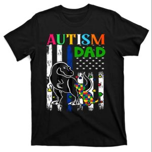 Roar With Pride Rex Dinosaur Autism Dad T-Shirt – The Best Shirts For Dads In 2023 – Cool T-shirts Roar With Pride Rex Dinosaur Autism Dad T-Shirt – The Best Shirts For Dads In 2023 – Cool T-shirts