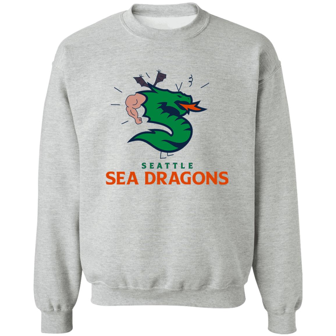 XFL Football Seattle Dragons Embroidered Hoodie S-5X, LT-4XLT Seahawks New