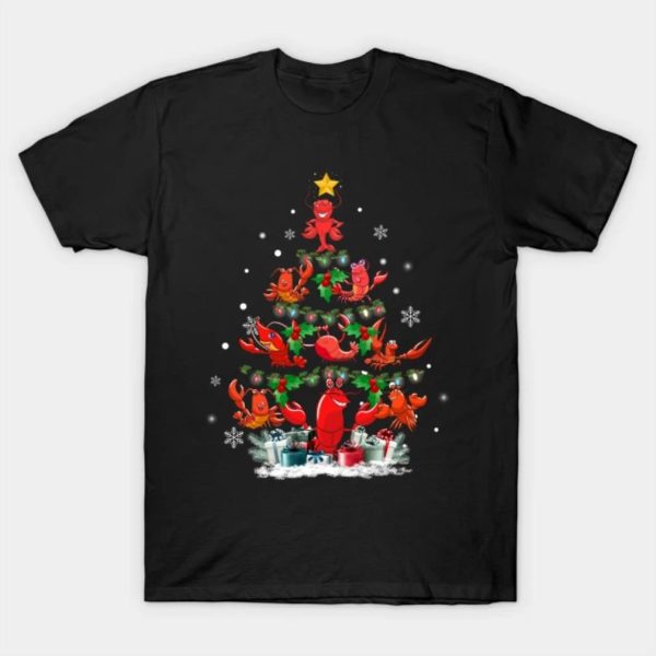 Shrimp tree Merry Christmas 2022 T-shirt