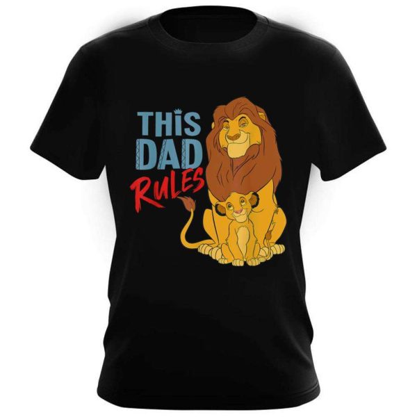 Simba And Mufasa This Dad Rules – Disney Dad Shirt – The Best Shirts For Dads In 2023 – Cool T-shirts