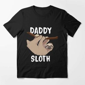 Sloth Daddy Essential T-Shirt – The Best Shirts For Dads In 2023 – Cool T-shirts