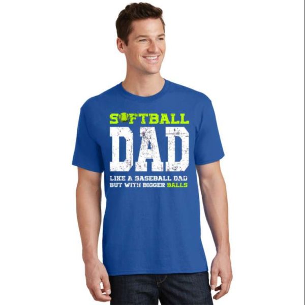 Softball Dad Pitcher Funny Distressed Cute Gift Shirt – The Best Shirts For Dads In 2023 – Cool T-shirts