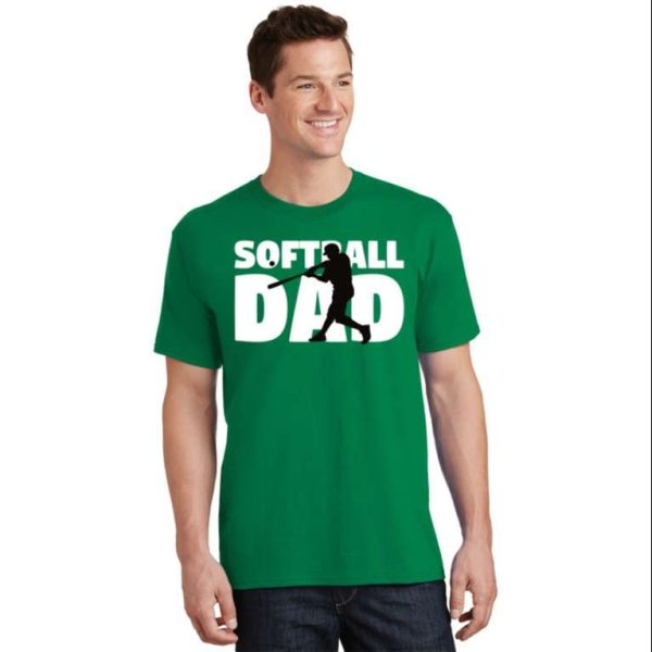 Softball Silhouette Softball Dad T-Shirt – The Best Shirts For Dads In 2023 – Cool T-shirts