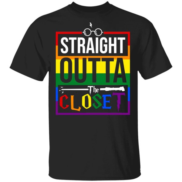 Straight Outta Closet Pride LGBT T-Shirts, Hoodies, Sweatshirt