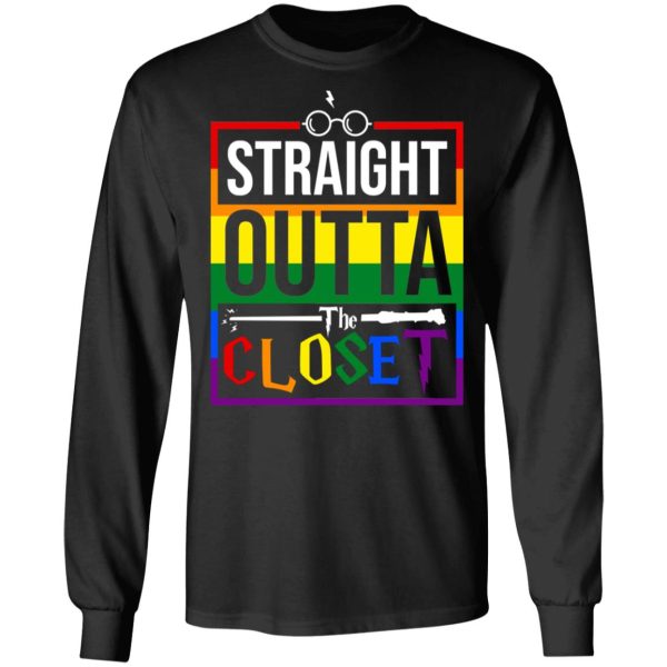 Straight Outta Closet Pride LGBT T-Shirts, Hoodies, Sweatshirt