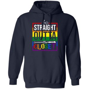 Straight Outta Closet Pride LGBT T Shirts Hoodies Sweatshirt 7