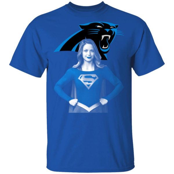 Super Girl Carolina Panthers T-Shirts