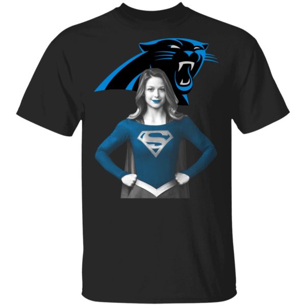 Super Girl Carolina Panthers T-Shirts