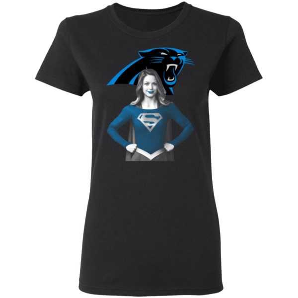 Super Girl Carolina Panthers T-Shirts