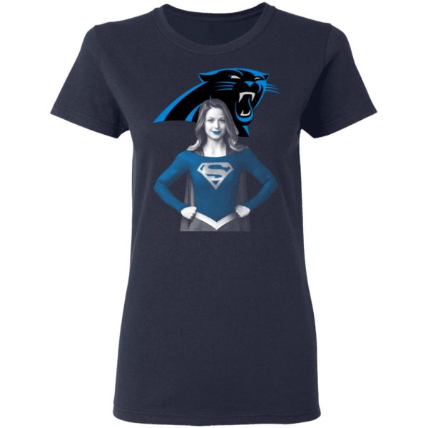 Super Girl Carolina Panthers T-Shirts