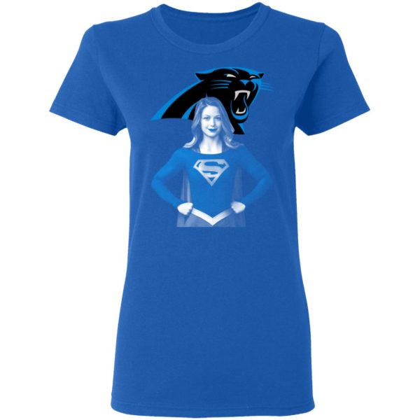 Super Girl Carolina Panthers T-Shirts