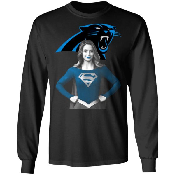 Super Girl Carolina Panthers T-Shirts