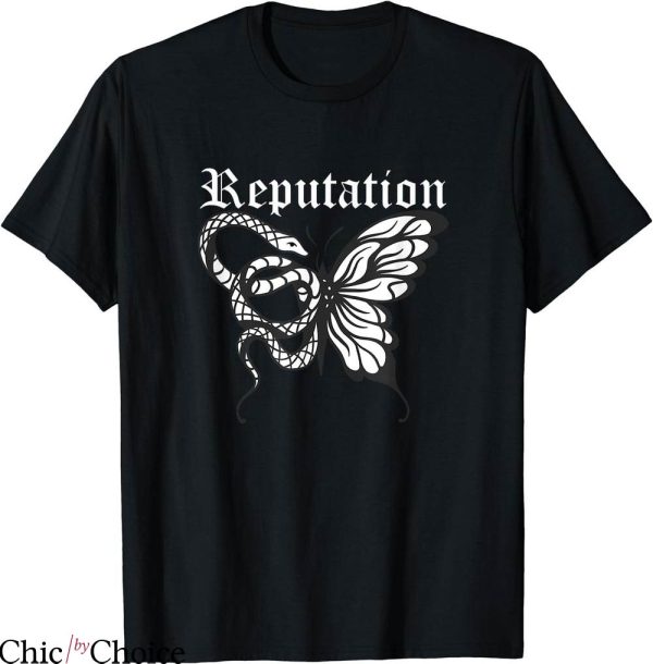 Taylor Swift Reputation T-shirt Butterfly And Snake T-Shirt