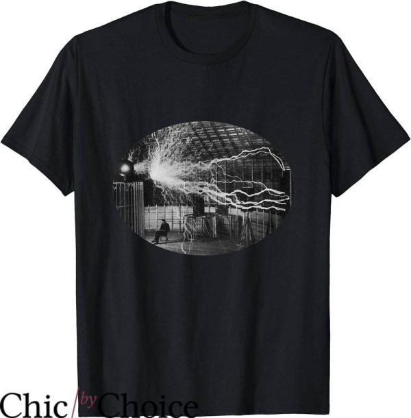 Tesla Band T-Shirt Tesla Coil Historical T-Shirt Trending