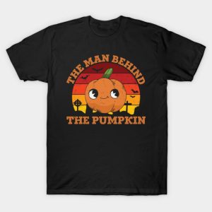 The man behind the pumpkin vintage Halloween T-shirt The man behind the pumpkin vintage Halloween T-shirt