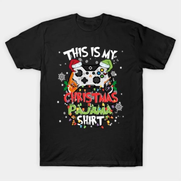 This is my Christmas pajama Santa hat Merry Christmas 2022 T-shirt