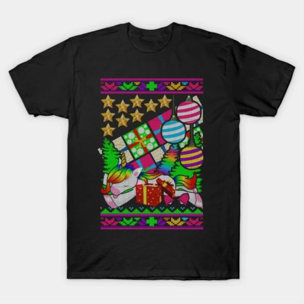 Unicorn funny Merry Christmas 2022 T-shirt