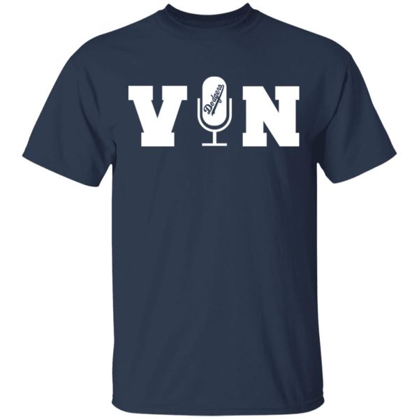 Vin Scully Microphone Dodgers T-Shirts, Hoodies, Sweater