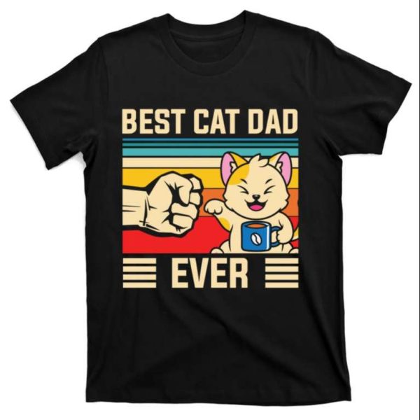 Vintage Cat Daddy T-Shirt – Best Cat Dad Ever Gift For Cat Lovers – The Best Shirts For Dads In 2023 – Cool T-shirts