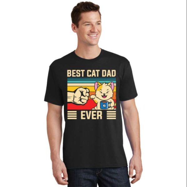 Vintage Cat Daddy T-Shirt – Best Cat Dad Ever Gift For Cat Lovers – The Best Shirts For Dads In 2023 – Cool T-shirts